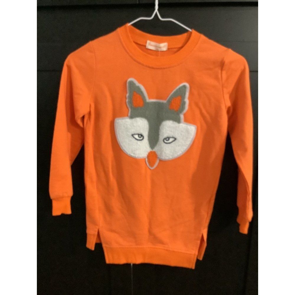 Fox Youth Orange Longsleeve Sweatshirt Sz Small. NWT